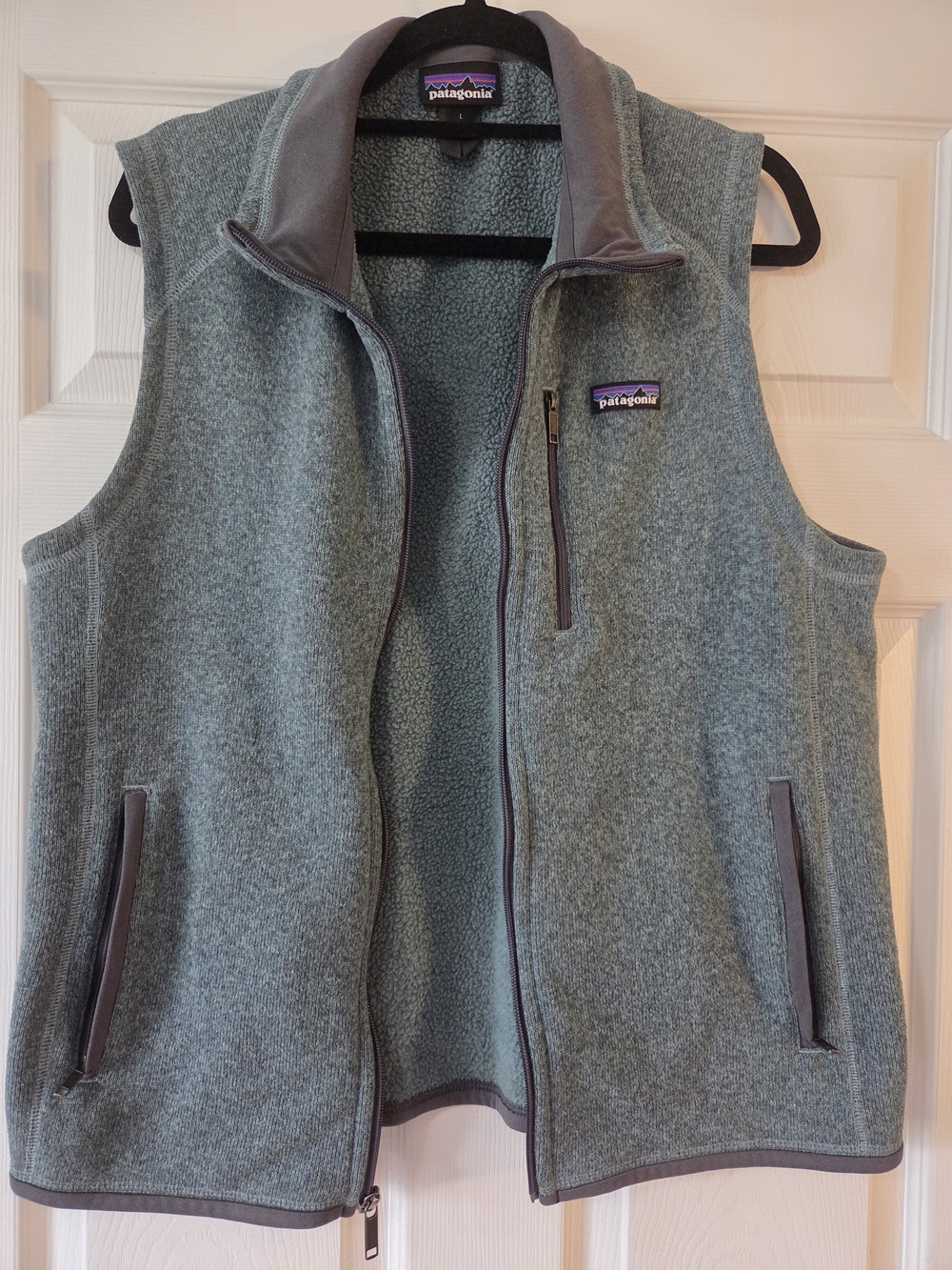 Patagonia Men’s Teal Zip Up Better Sweater Fleece Vest Large